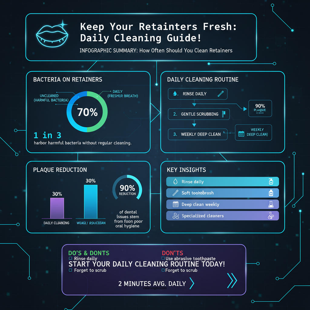 how often should you clean retainers - Data Infographic and Statistics