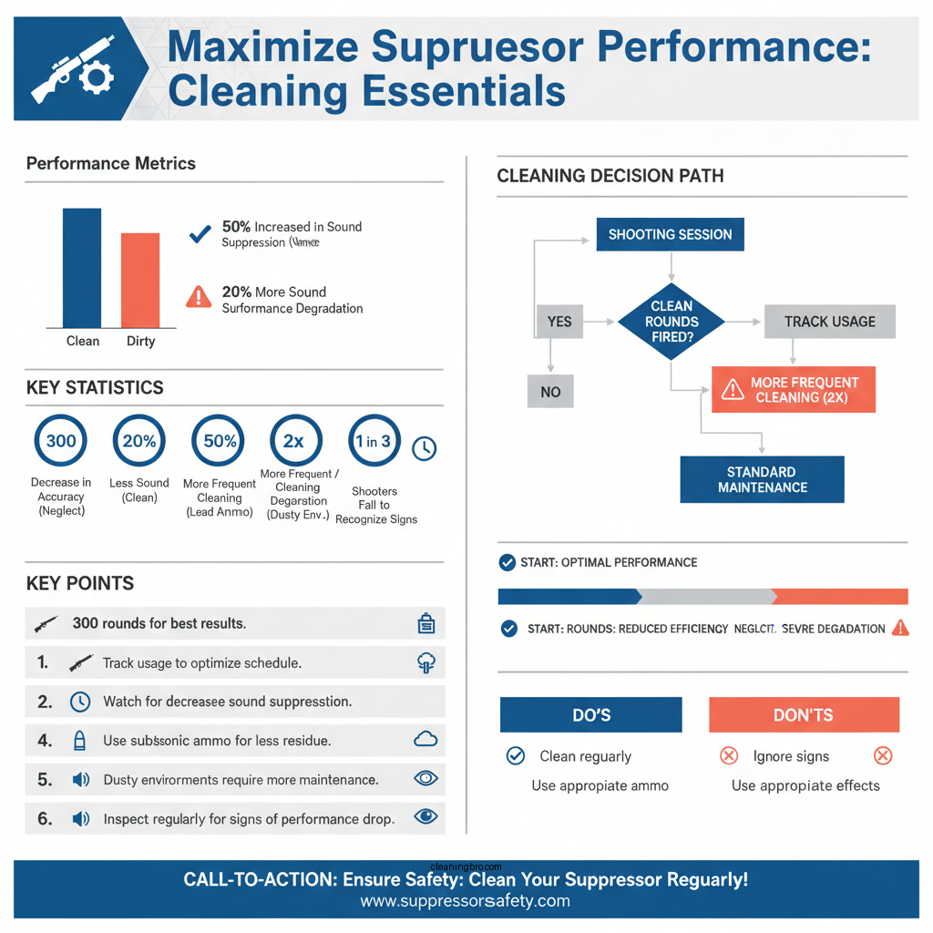 how often should you clean your suppressor - Data Infographic and Statistics