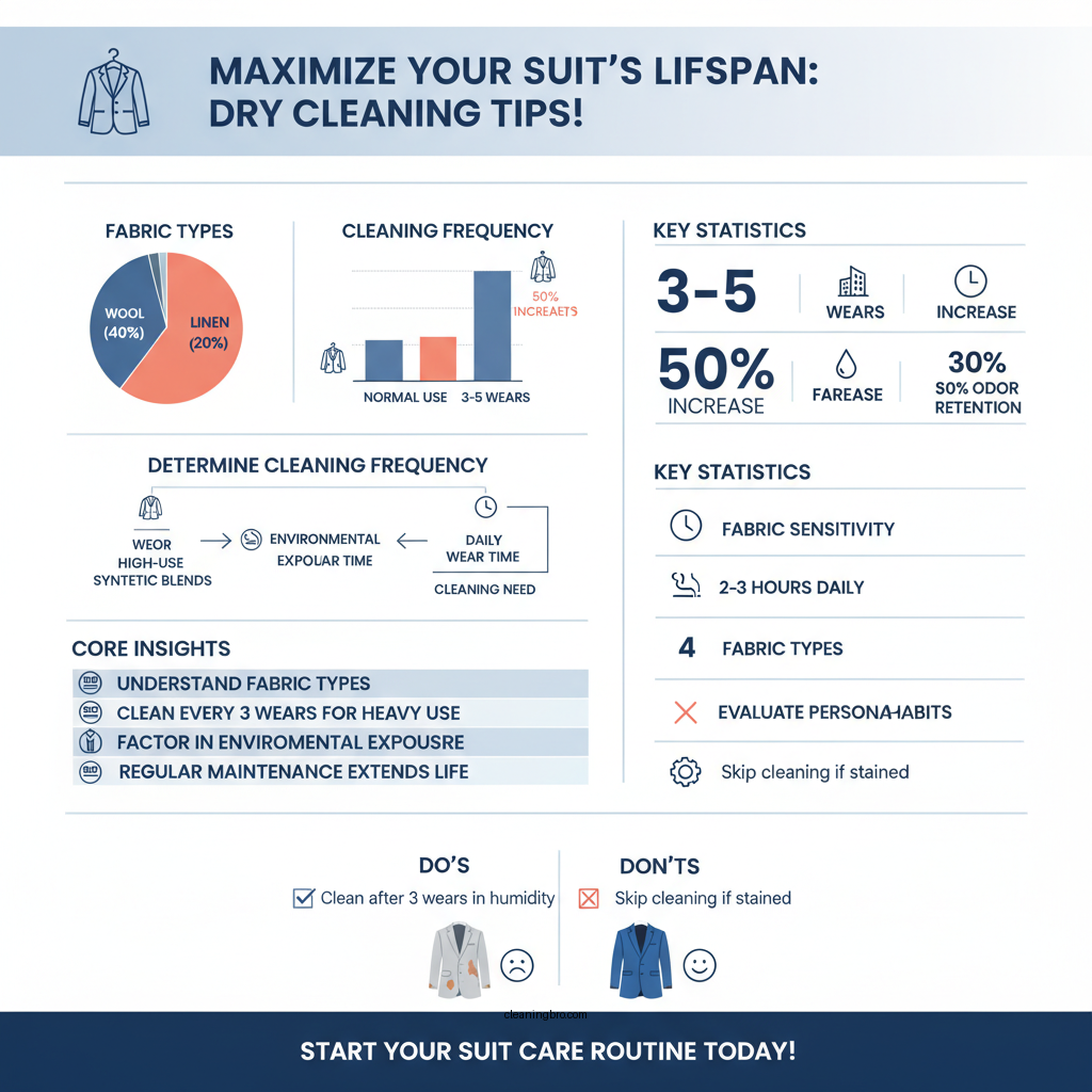 how often should you dry clean a suit - Data Infographic and Statistics