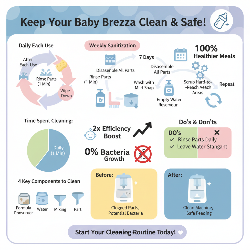 how often to clean baby brezza - Data Infographic and Statistics