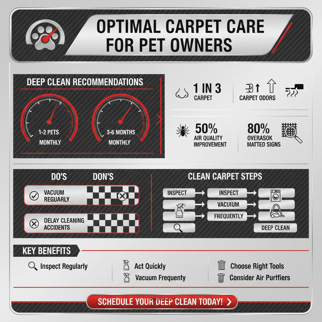 how often to clean carpets with pets - Data Infographic and Statistics