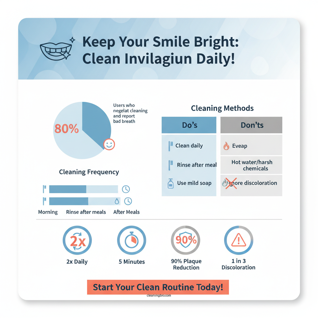 how often to clean invisalign - Data Infographic and Statistics