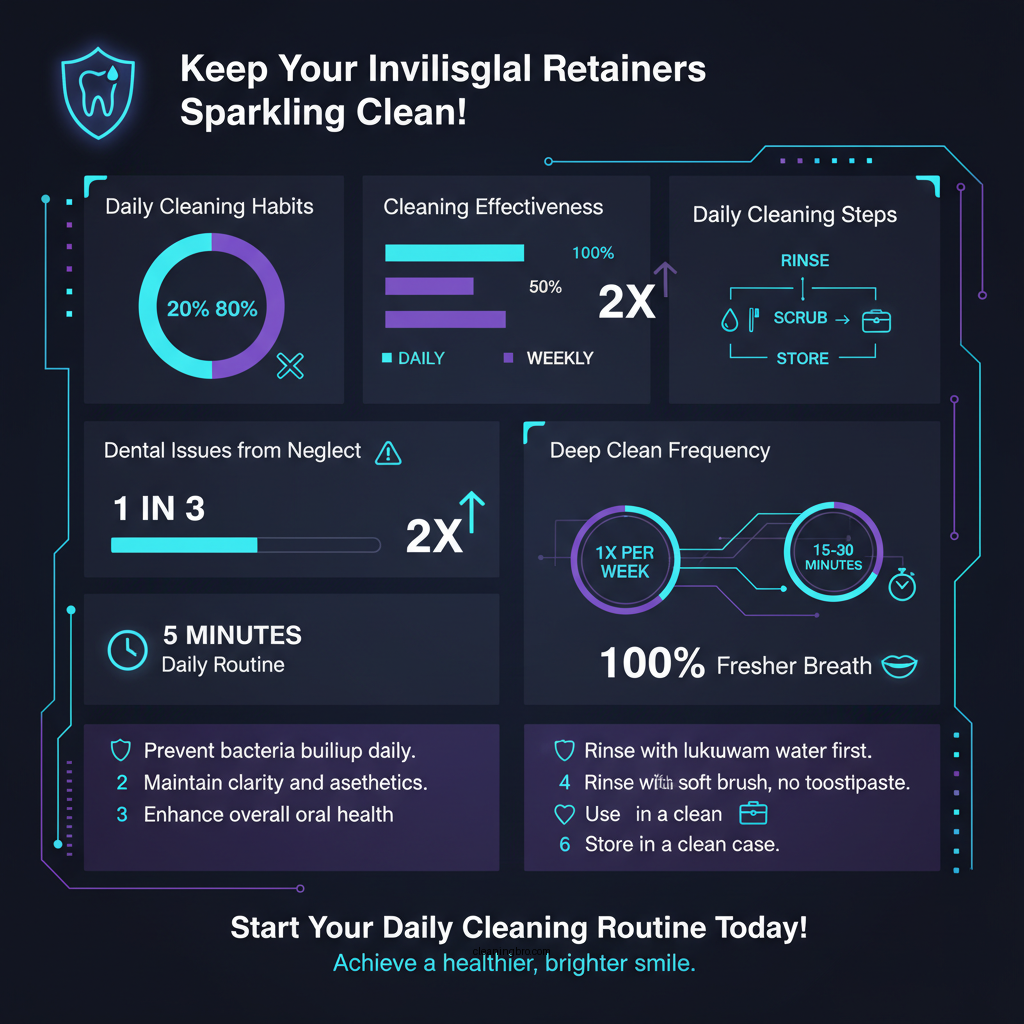 how often to clean invisalign retainers - Data Infographic and Statistics