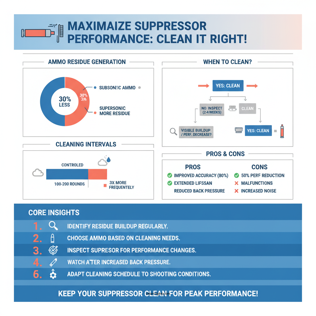 how often to clean suppressor - Data Infographic and Statistics
