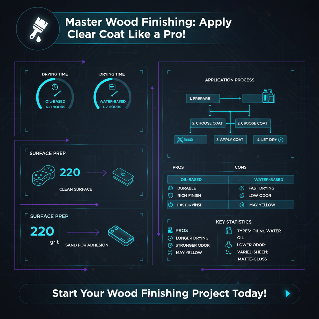 how to apply clear coat to wood - Data Infographic and Statistics
