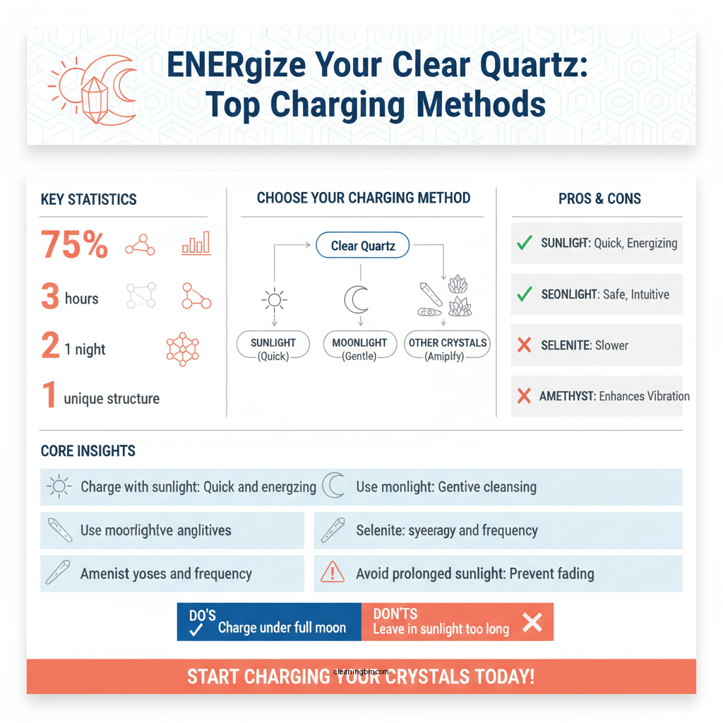 how to charge clear quartz - Data Infographic and Statistics