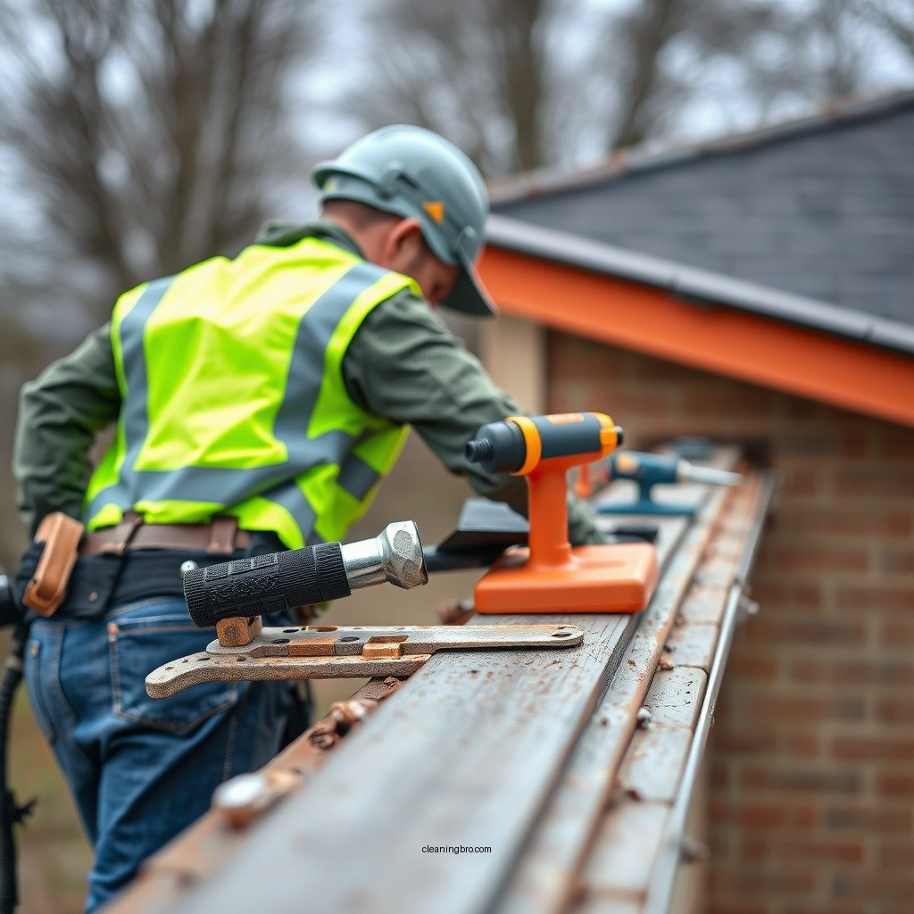 Gather Necessary Tools and Safety Gear - how to clean 2nd story gutters