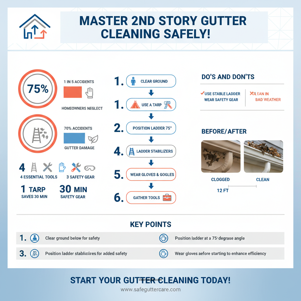 how to clean 2nd story gutters - Data Infographic and Statistics