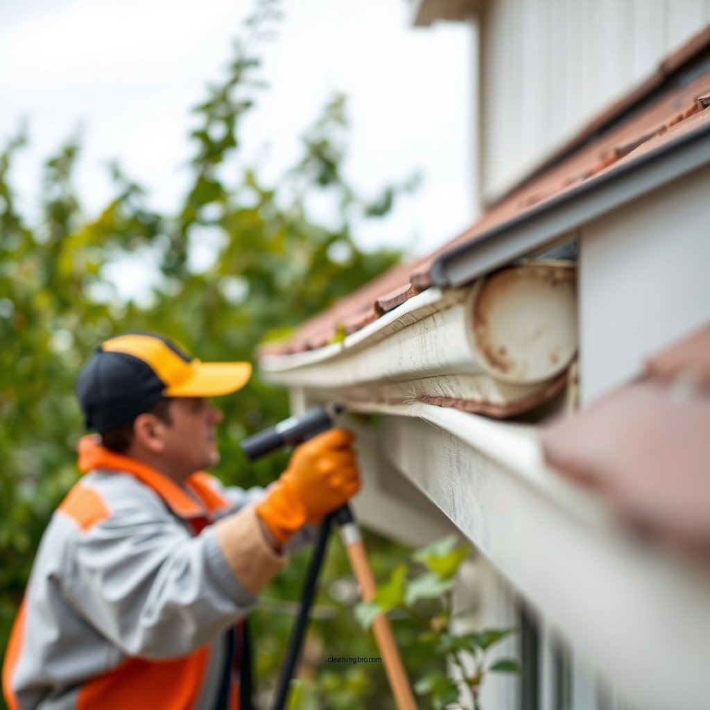 Prepare the Area for Cleaning - how to clean 2nd story gutters