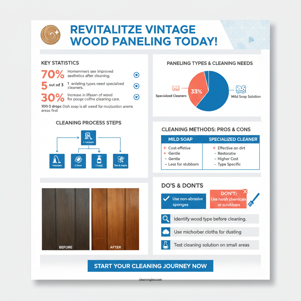 how to clean 50 year old wood paneling - Data Infographic and Statistics