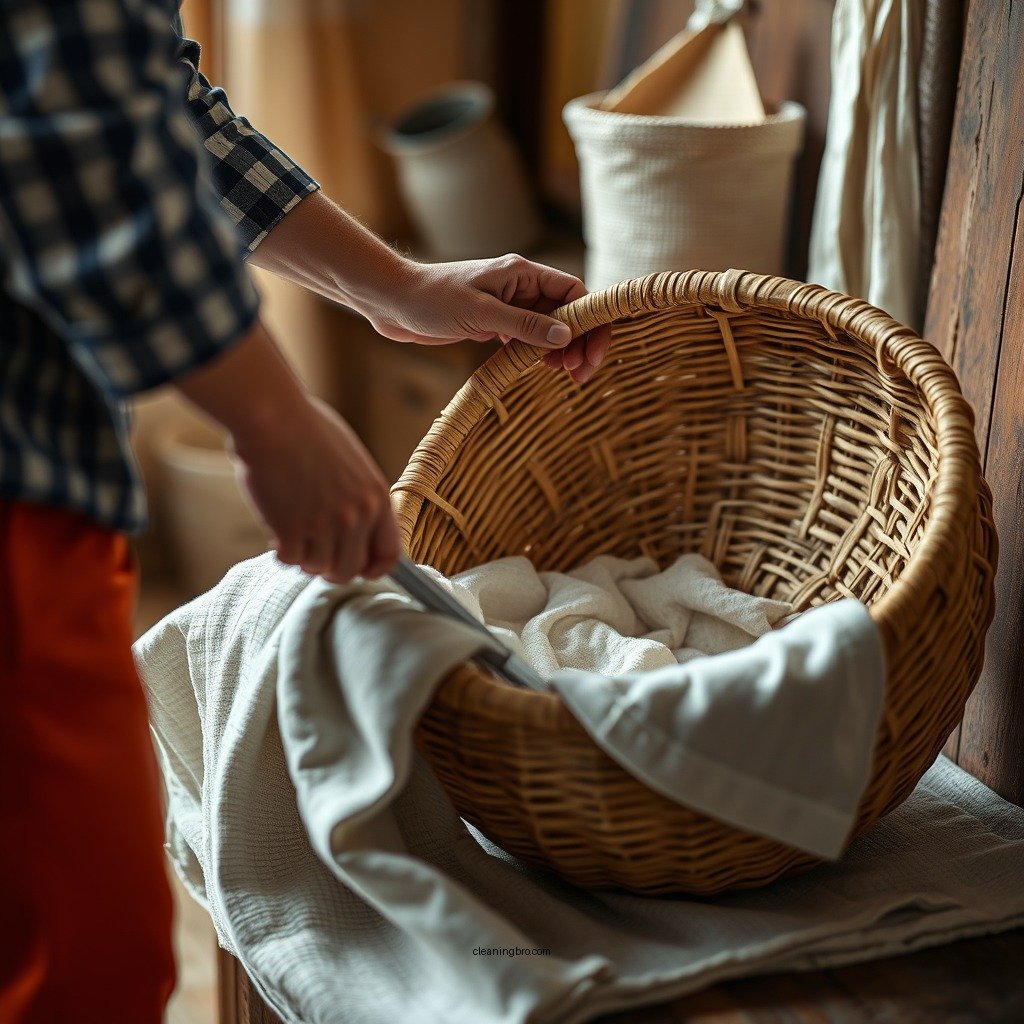 Preparing for Cleaning - how to clean a banneton basket