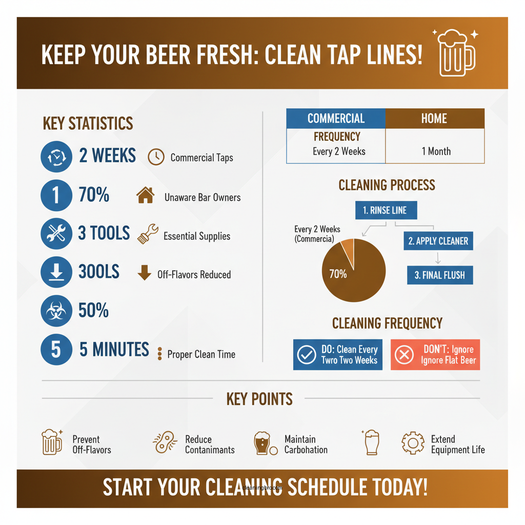 how to clean a beer tap line - Data Infographic and Statistics