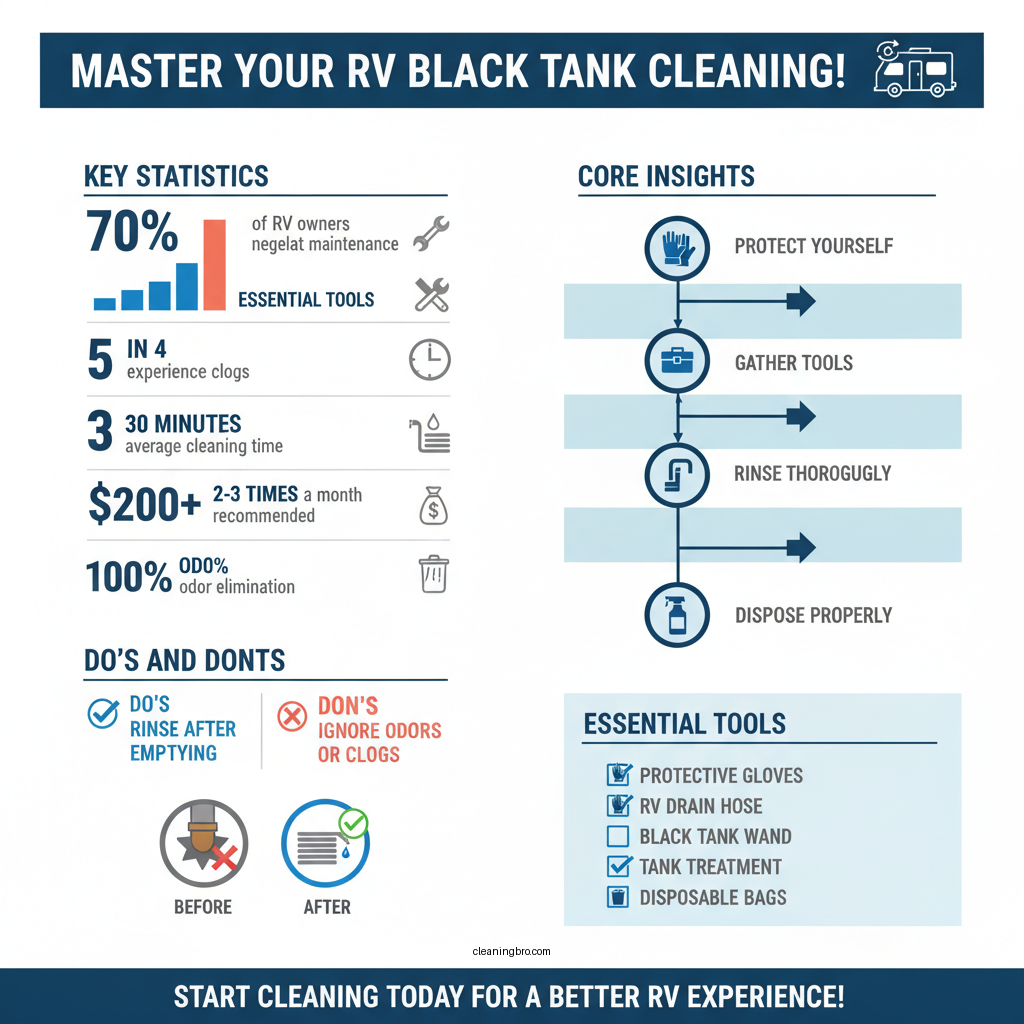 how to clean a black tank in an rv - Data Infographic and Statistics