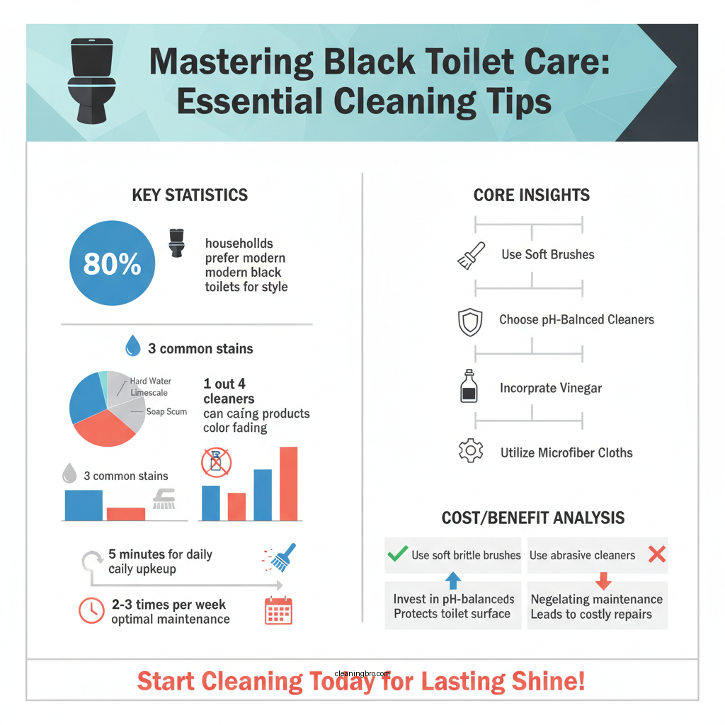 how to clean a black toilet - Data Infographic and Statistics