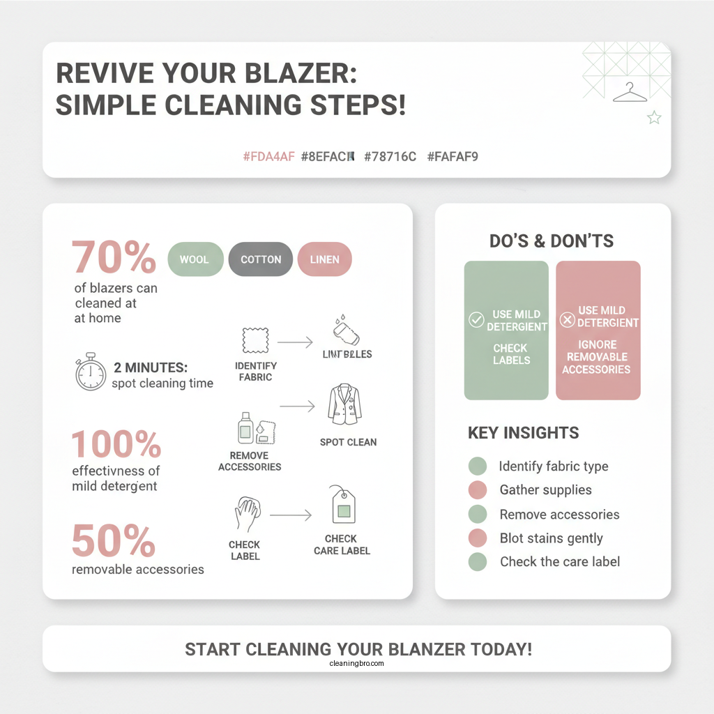 how to clean a blazer at home - Data Infographic and Statistics