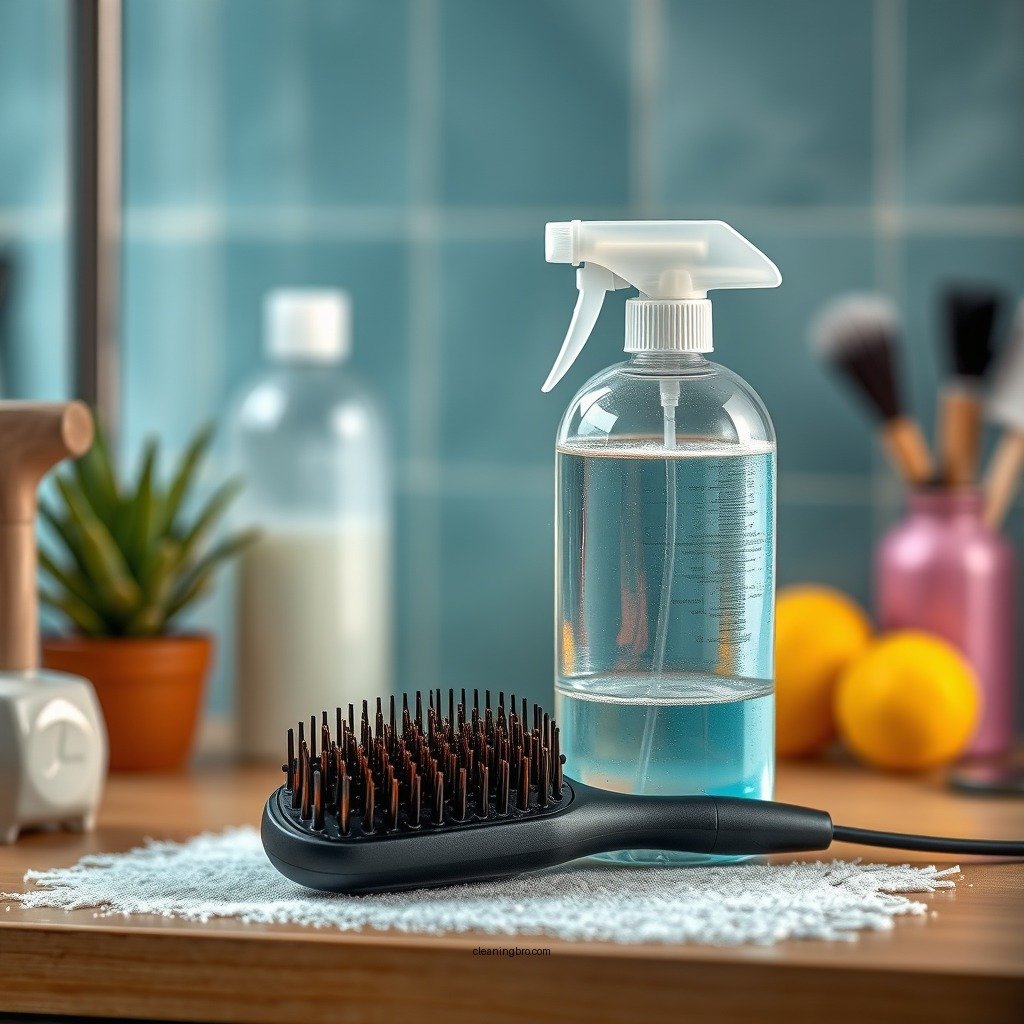 Prepare Cleaning Solution - how to clean a blow dry brush