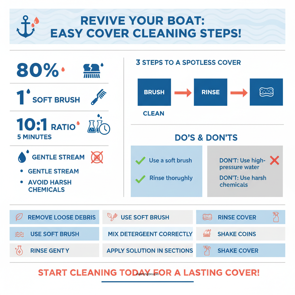 how to clean a boat cover - Data Infographic and Statistics