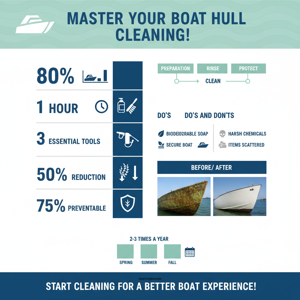 how to clean a boat hull - Data Infographic and Statistics