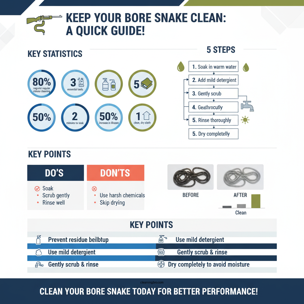 how to clean a bore snake - Data Infographic and Statistics