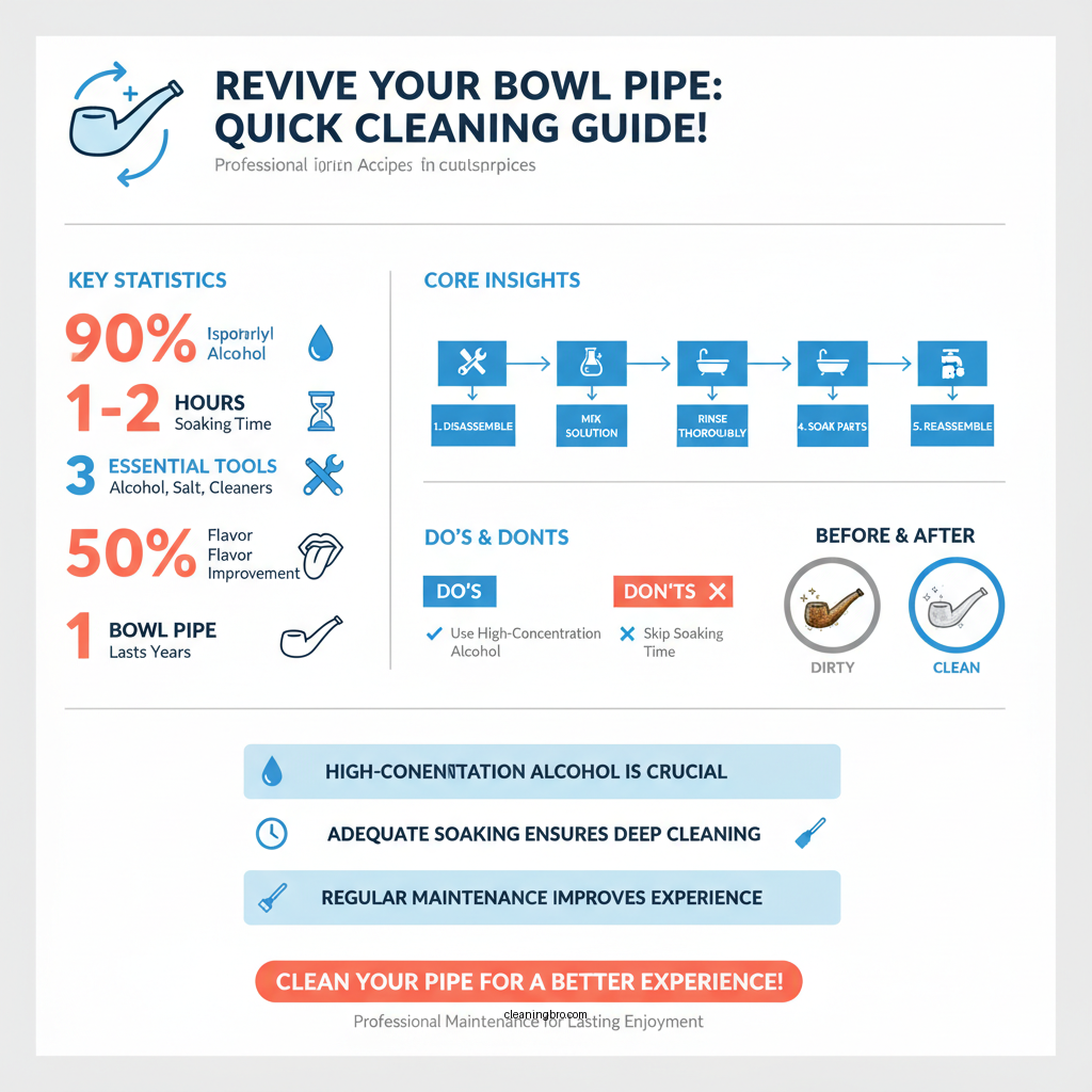 how to clean a bowl pipe - Data Infographic and Statistics