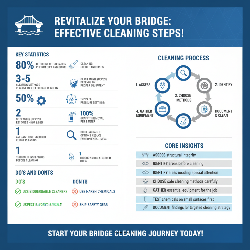 how to clean a bridge - Data Infographic and Statistics
