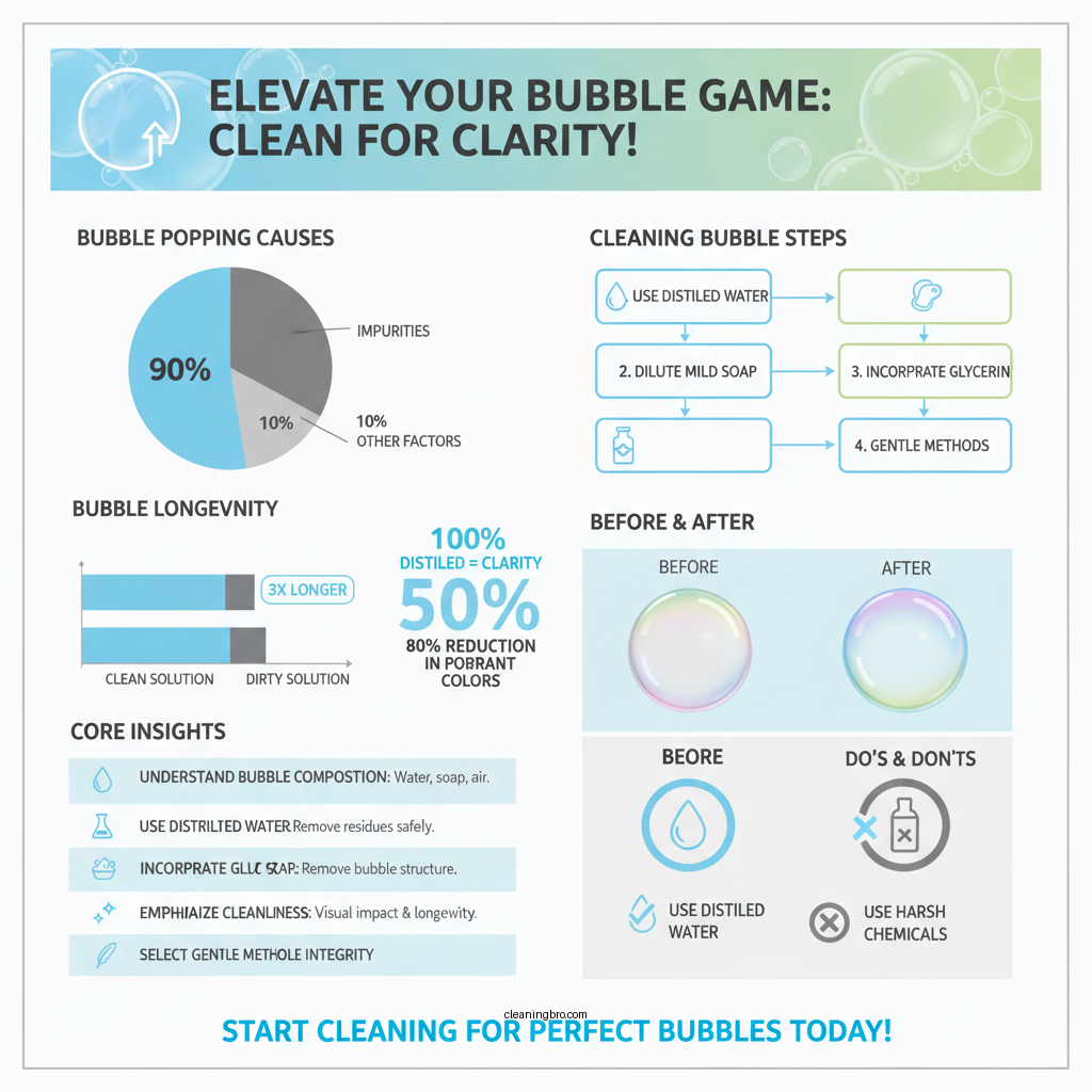 how to clean a bubble - Data Infographic and Statistics