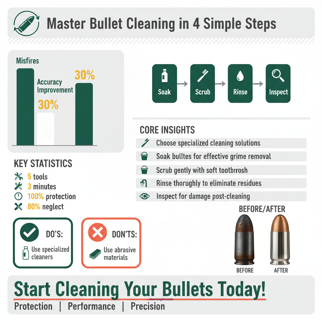 how to clean a bullet - Data Infographic and Statistics