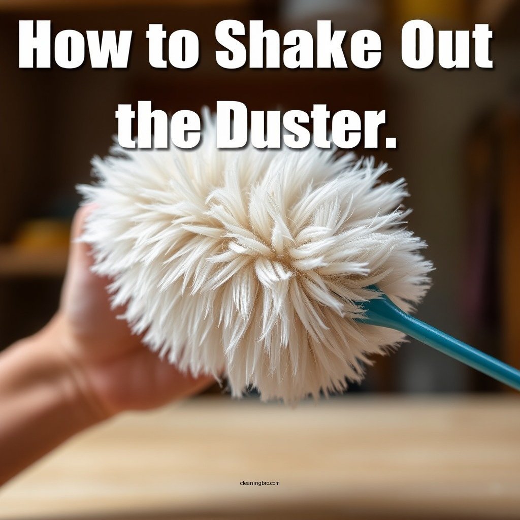 How to Shake Out the Duster - how to clean a california duster