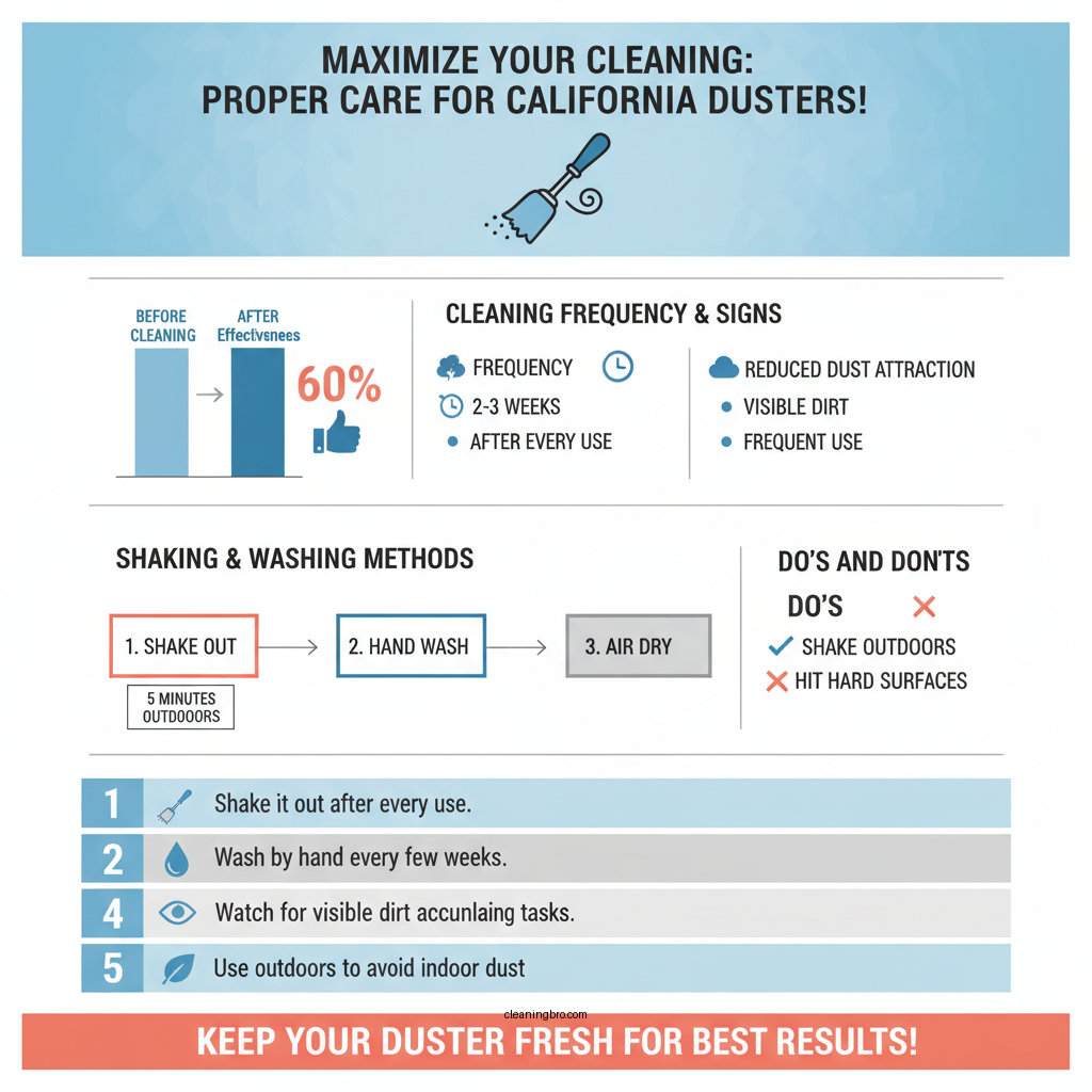 how to clean a california duster - Data Infographic and Statistics