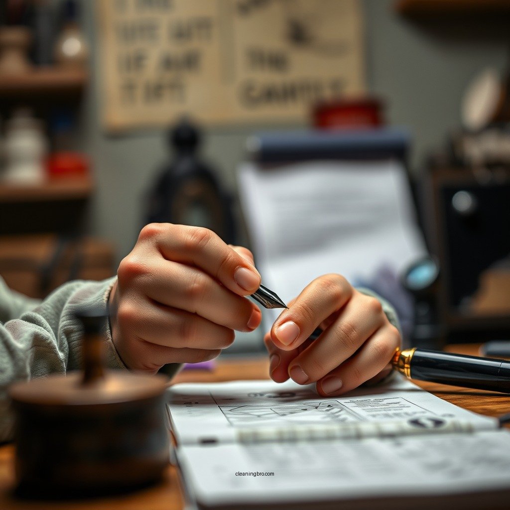 Basic Cleaning Process - how to clean a calligraphy nib
