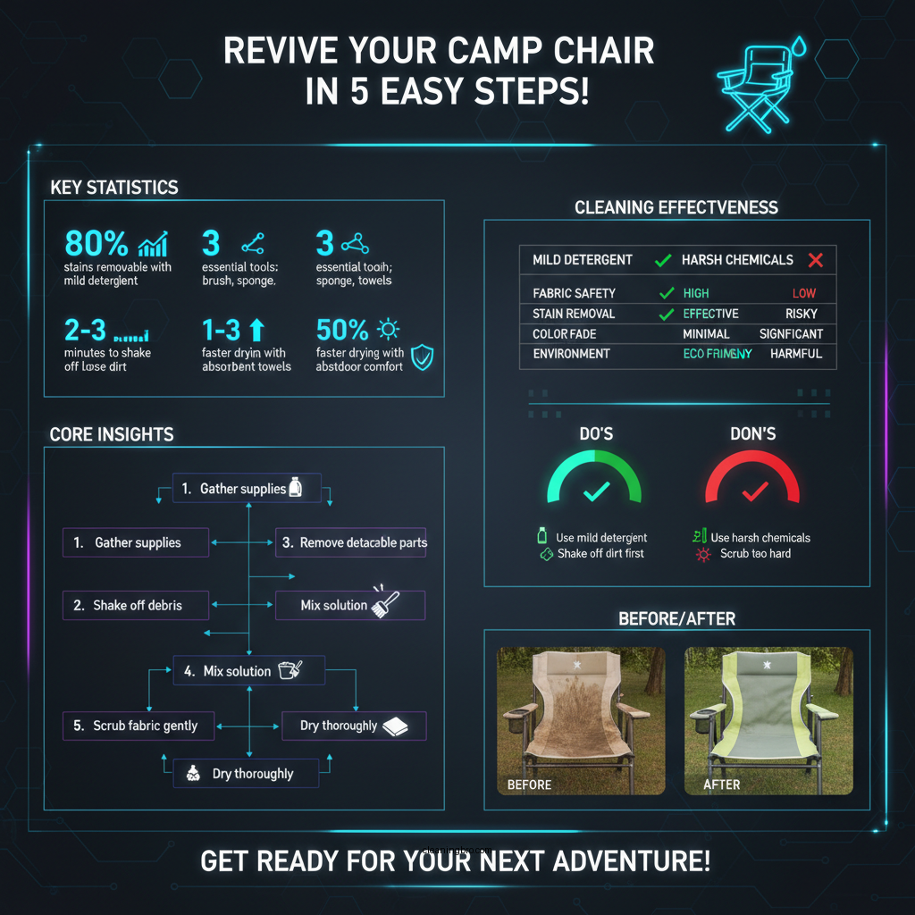 how to clean a camp chair - Data Infographic and Statistics