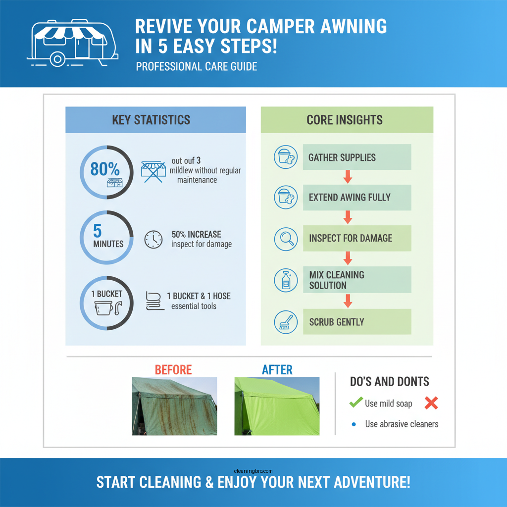 how to clean a camper awning - Data Infographic and Statistics