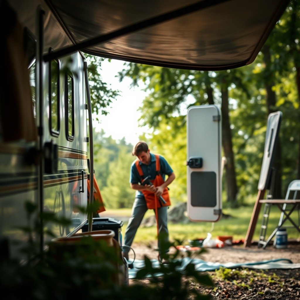 Exterior Cleaning Steps - how to clean a camper