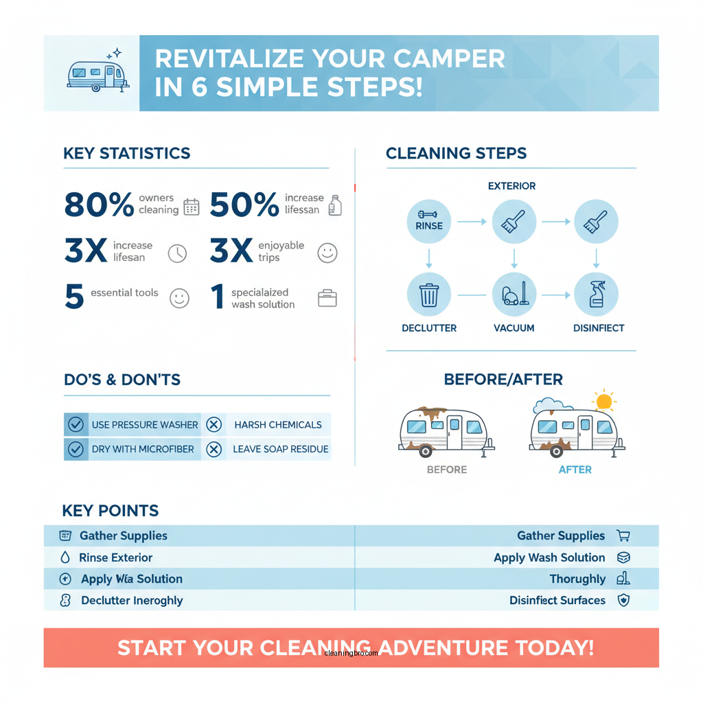 how to clean a camper - Data Infographic and Statistics