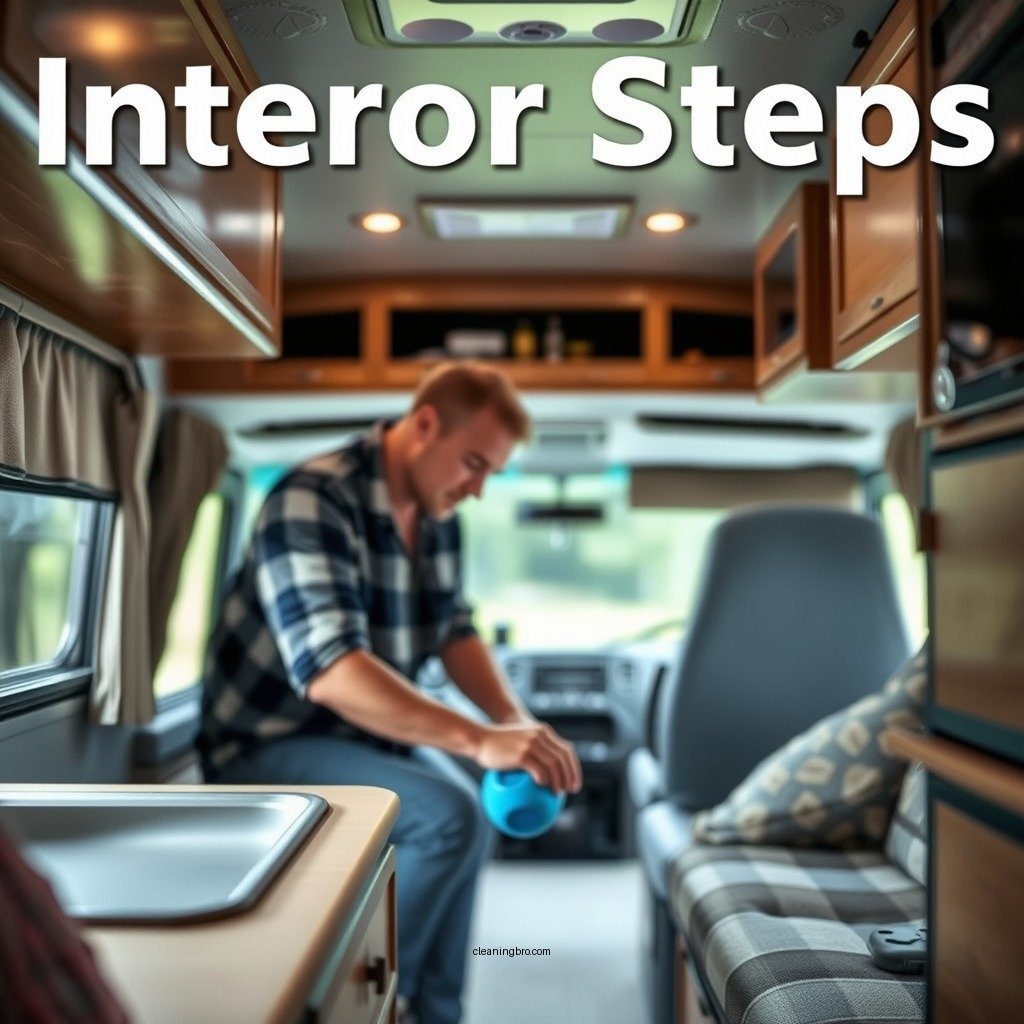 Interior Cleaning Steps - how to clean a camper
