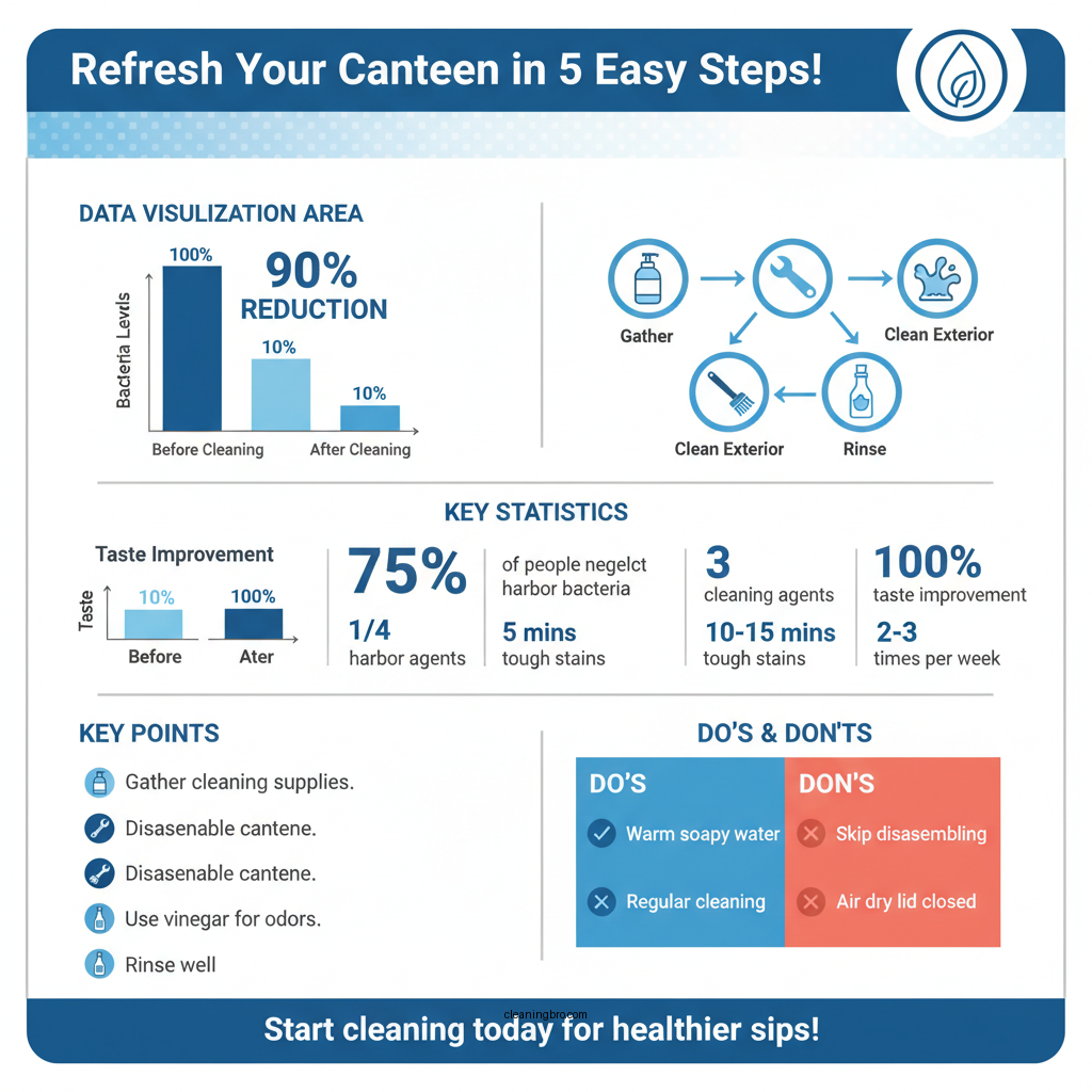 how to clean a canteen - Data Infographic and Statistics