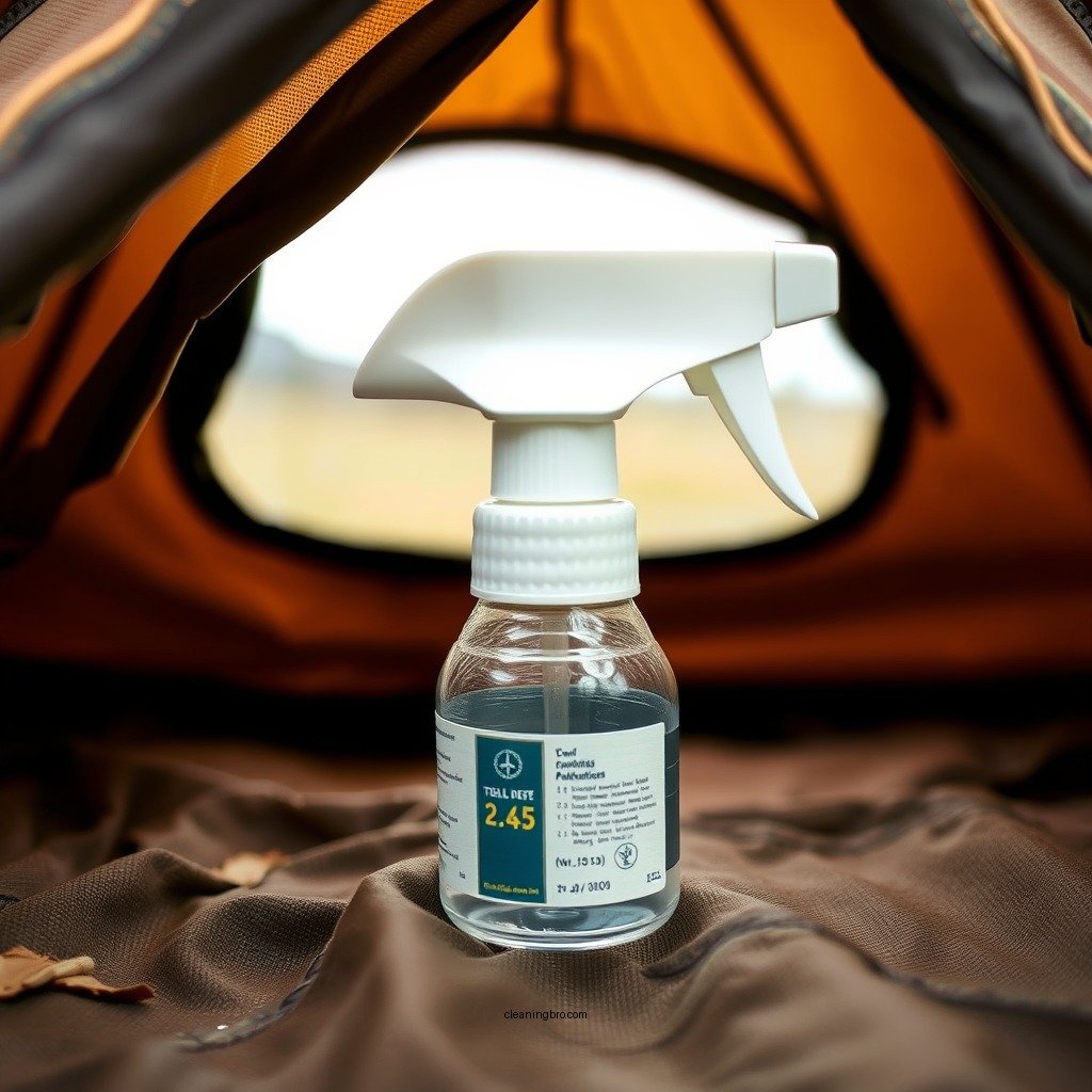 Spot Clean Stains - how to clean a canvas tent