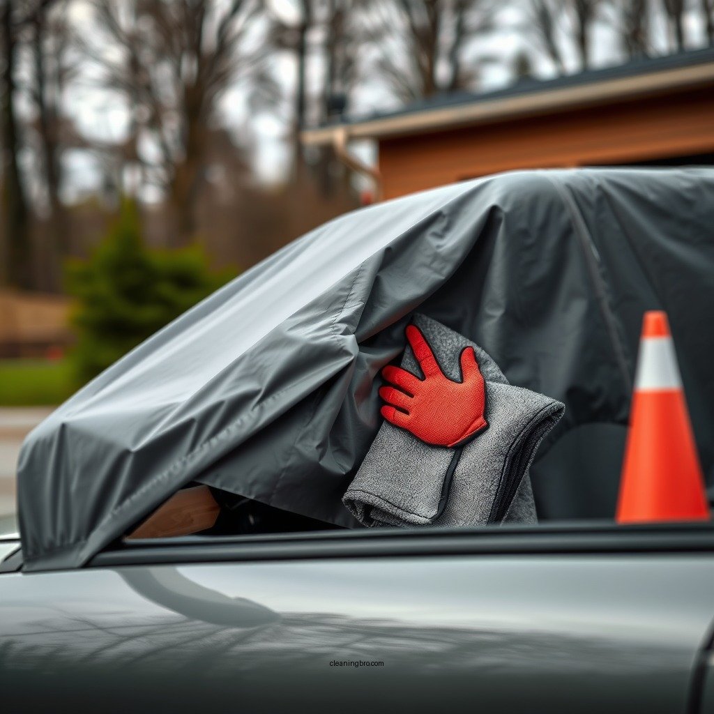 Preparing for Cleaning - how to clean a car cover