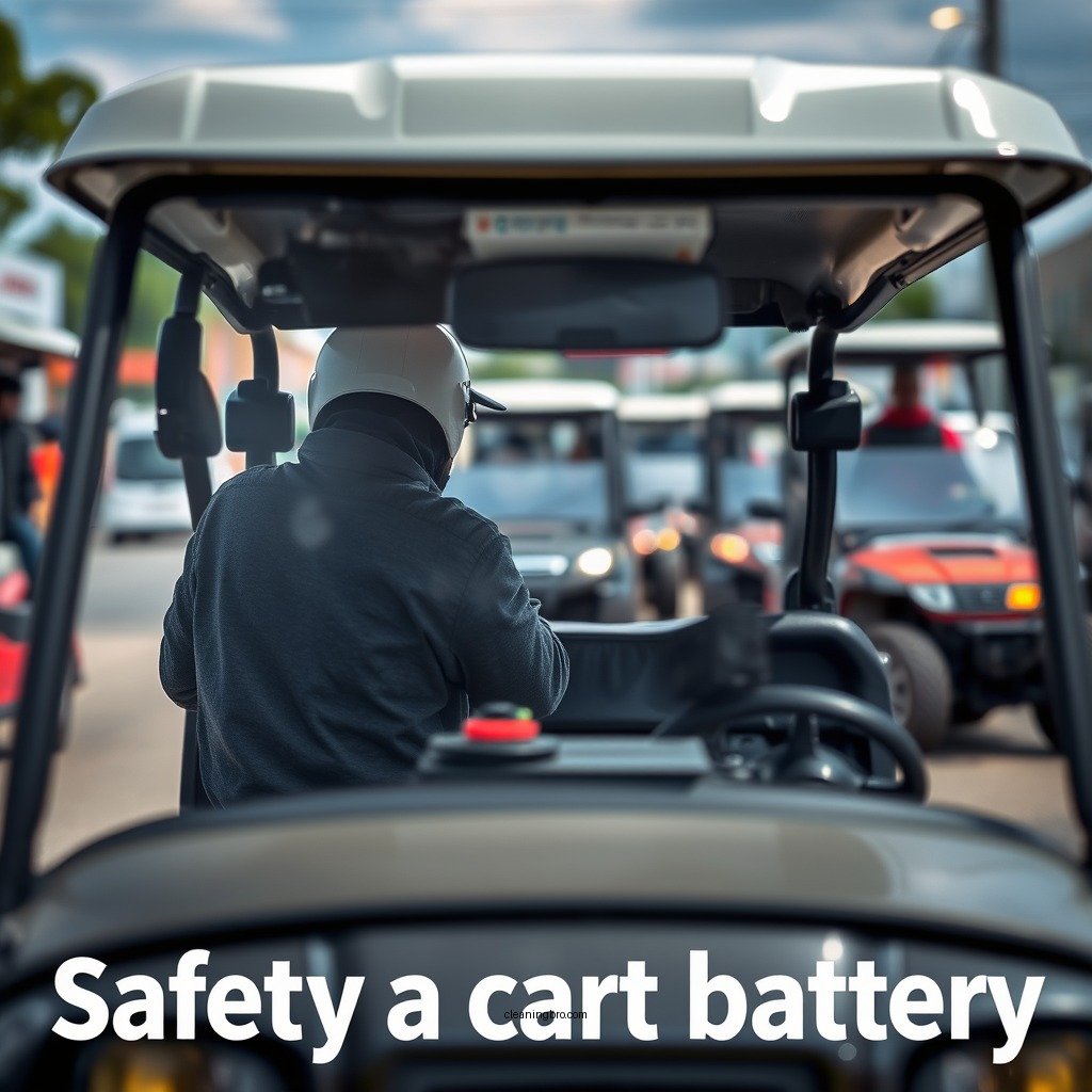 Safety Precautions - how to clean a cart battery