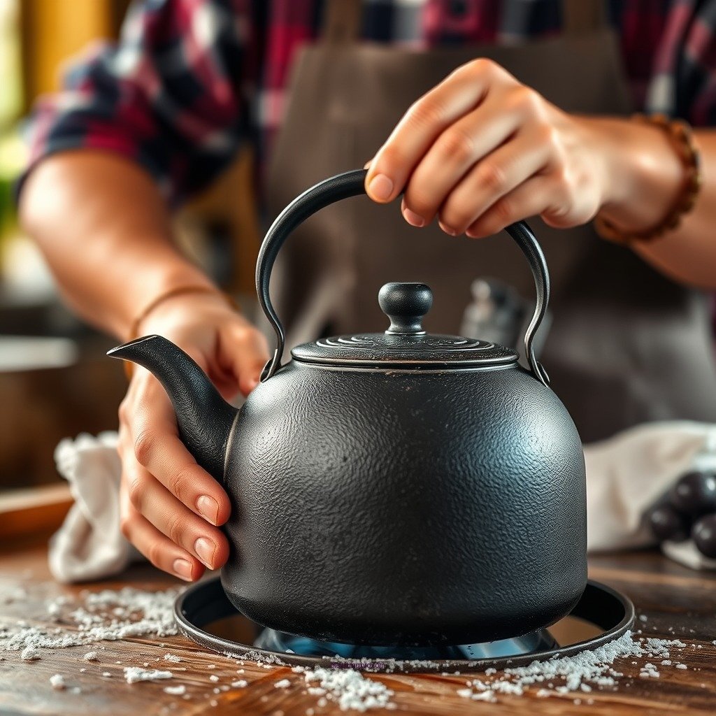 Basic Cleaning Techniques - how to clean a cast iron kettle