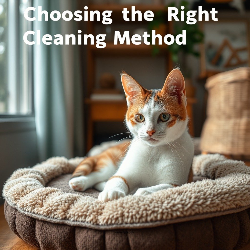 Choosing the Right Cleaning Method - how to clean a cat bed