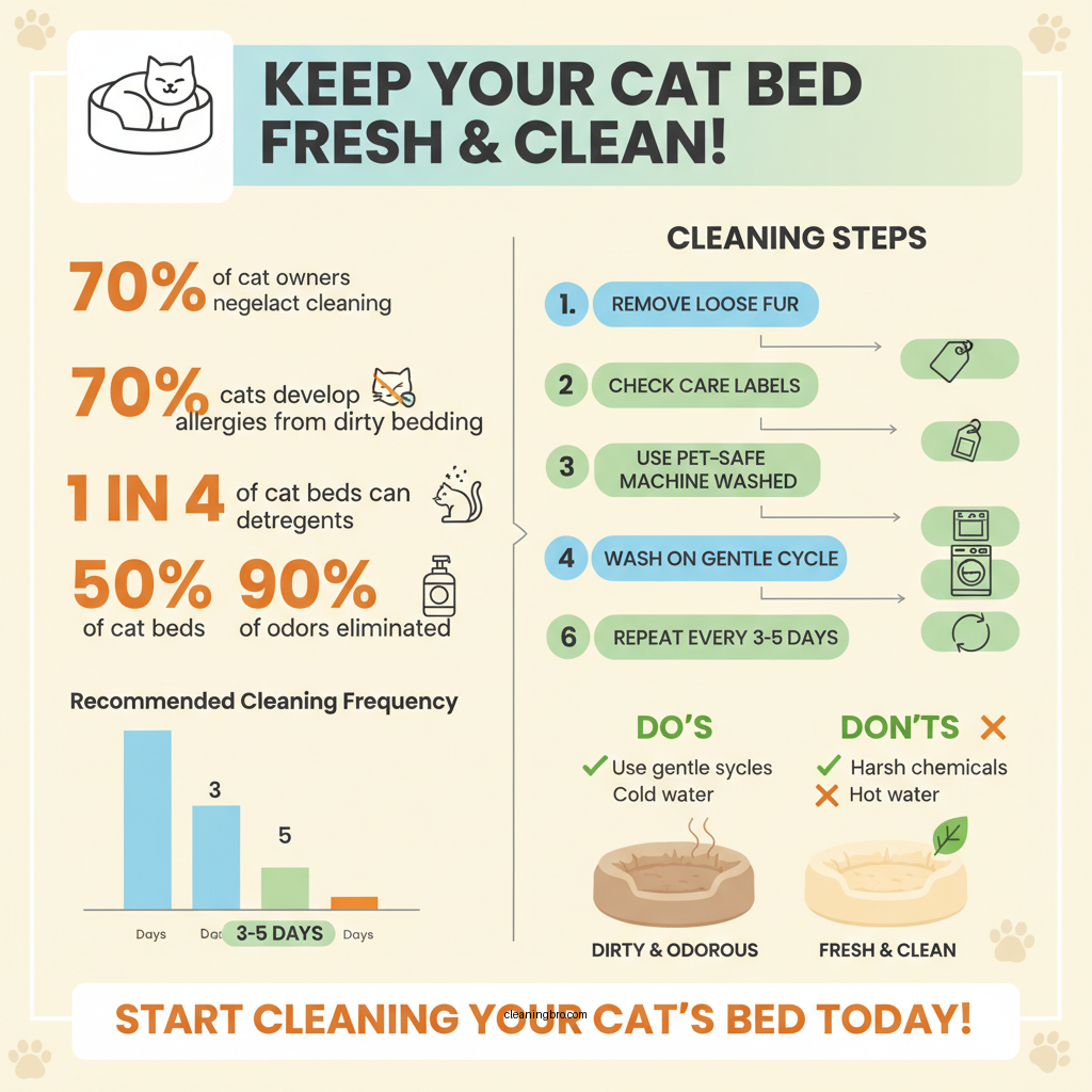 how to clean a cat bed - Data Infographic and Statistics