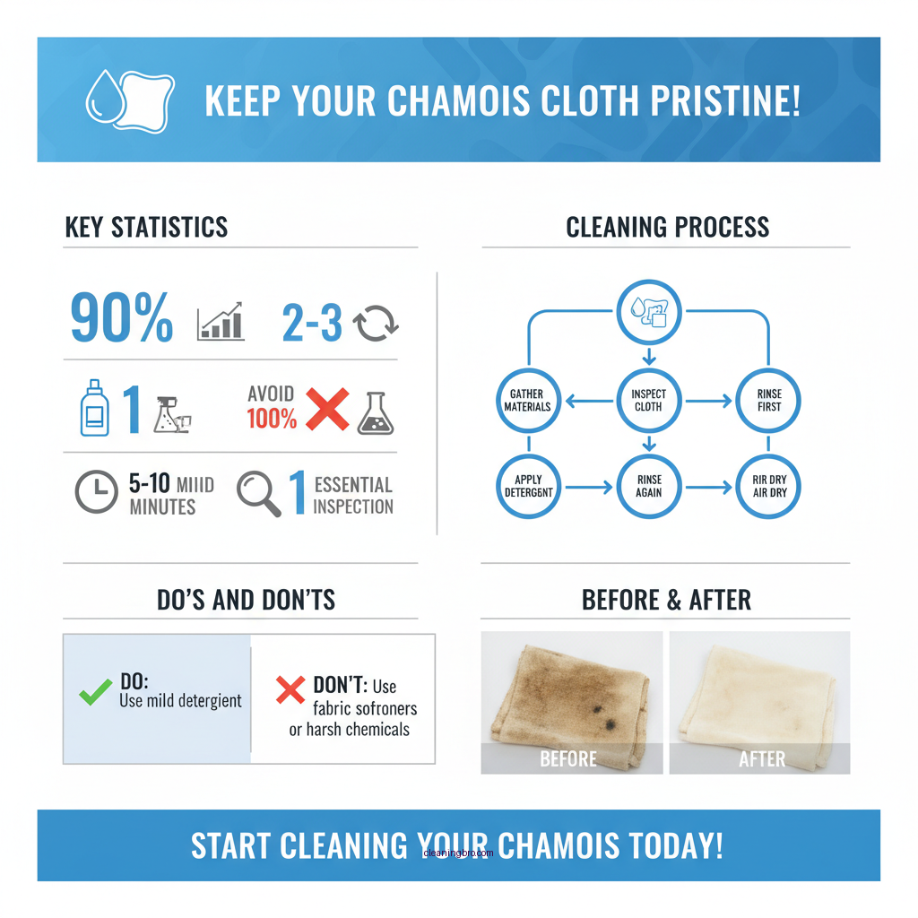 how to clean a chamois cloth - Data Infographic and Statistics