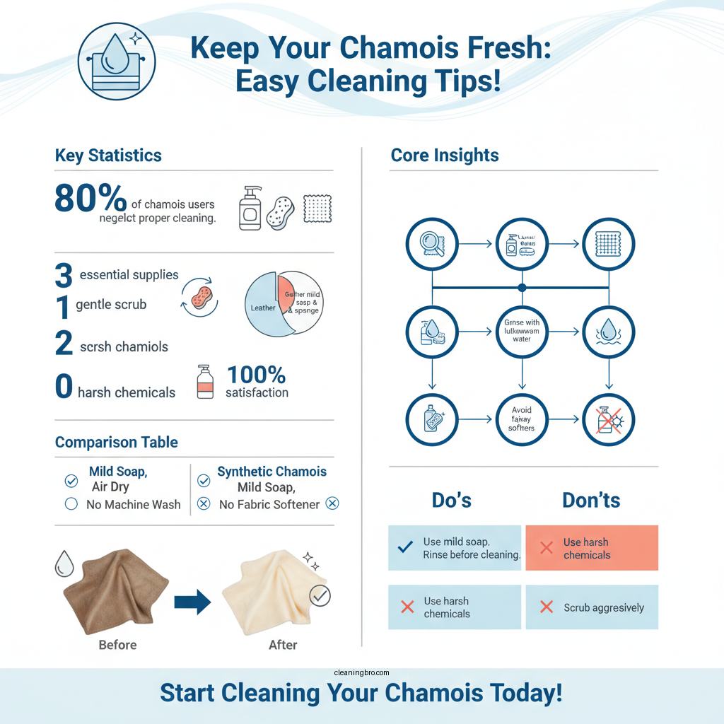 how to clean a chamois - Data Infographic and Statistics