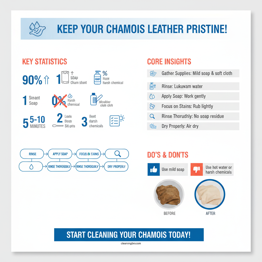how to clean a chamois leather - Data Infographic and Statistics
