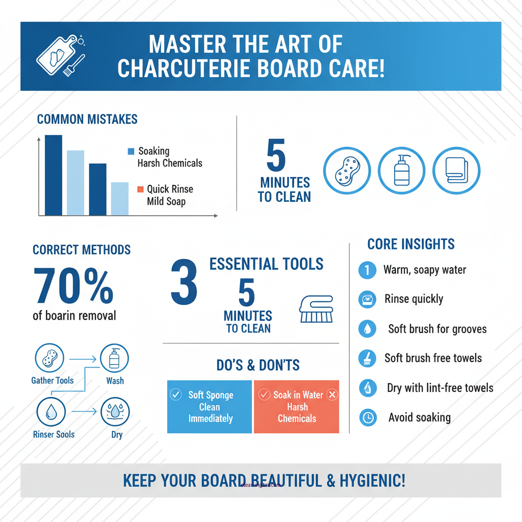 how to clean a charcuterie board - Data Infographic and Statistics