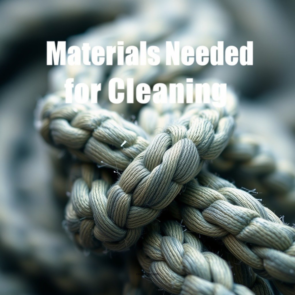 Materials Needed for Cleaning - how to clean a climbing rope