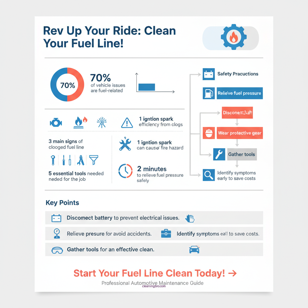 how to clean a clogged fuel line - Data Infographic and Statistics