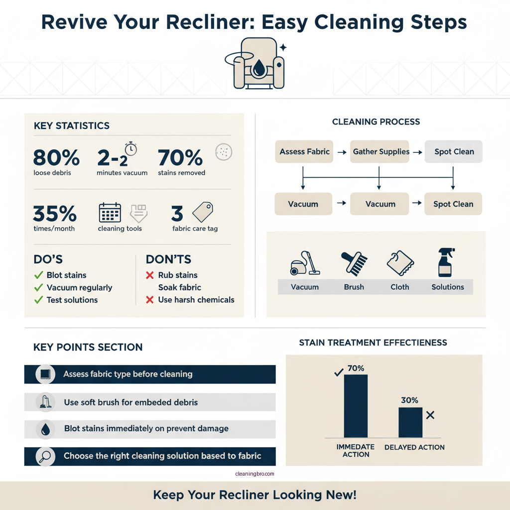 how to clean a cloth recliner - Data Infographic and Statistics