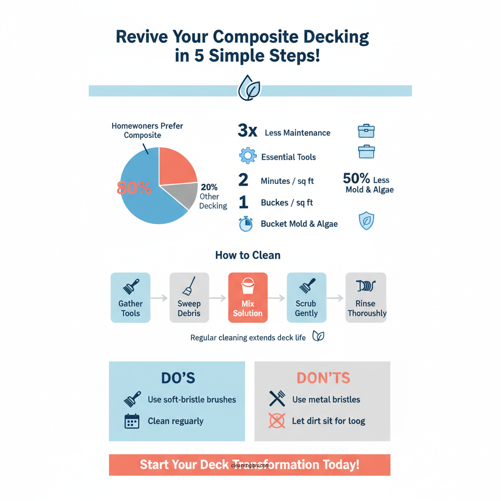 how to clean a composite decking - Data Infographic and Statistics